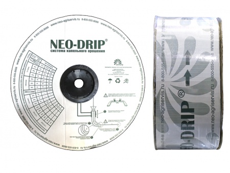 капельная лента neo-drip (толщина 6 mils), шаг 15 см, вылив 0,75 л/ч - 2500 м